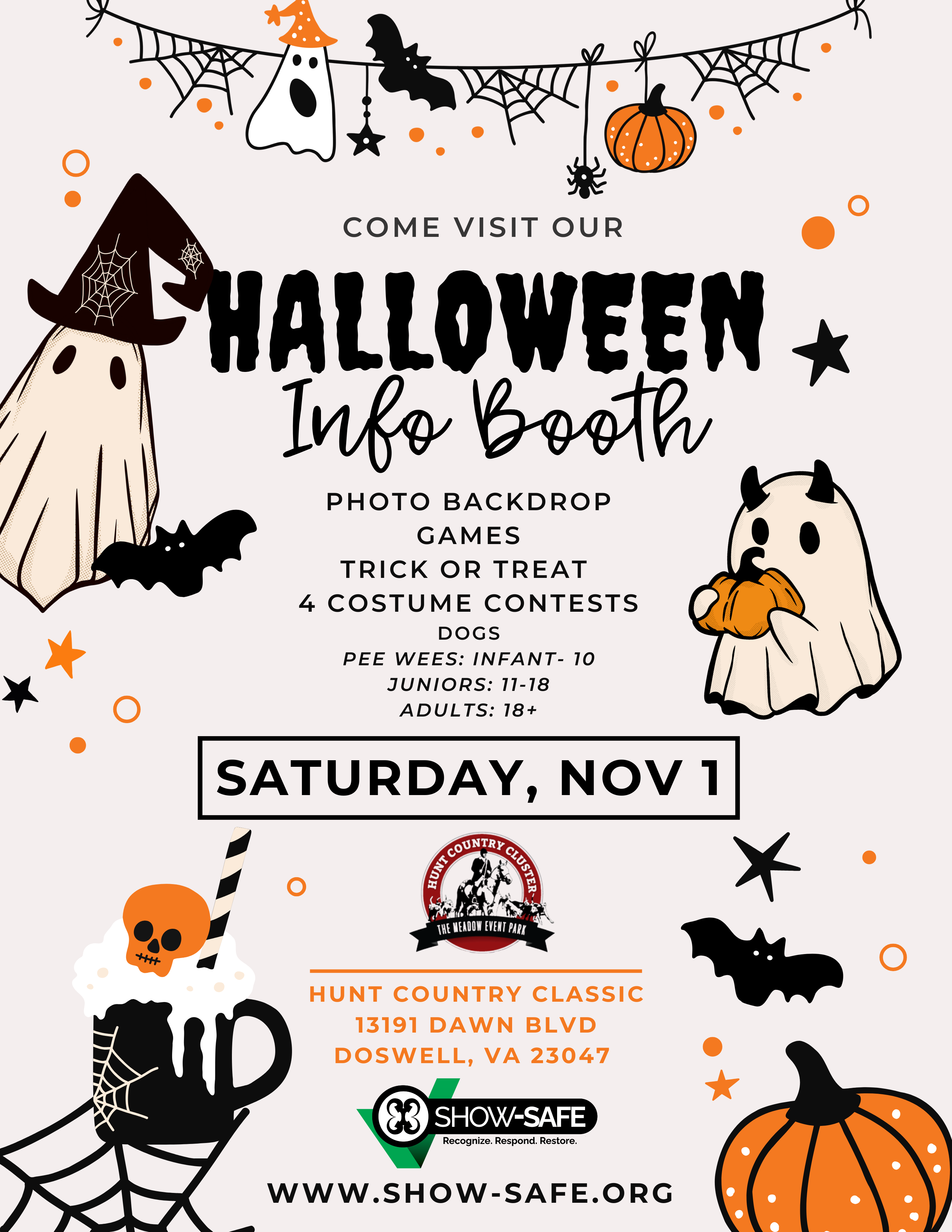 show-safeHalloween info booth flyer